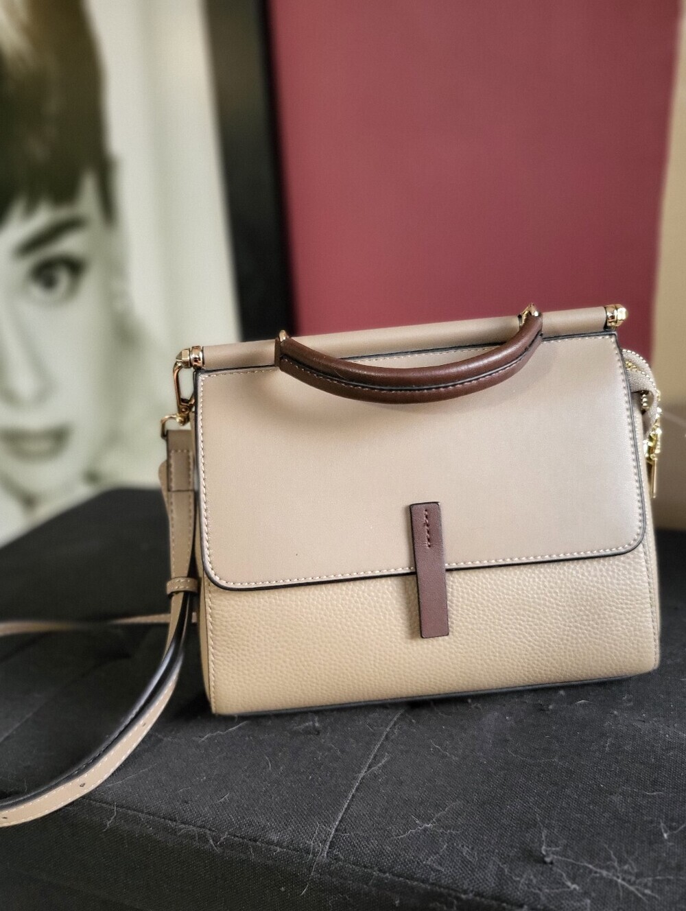 NWOT FOXER Womens Leather Crossbody, Handbag